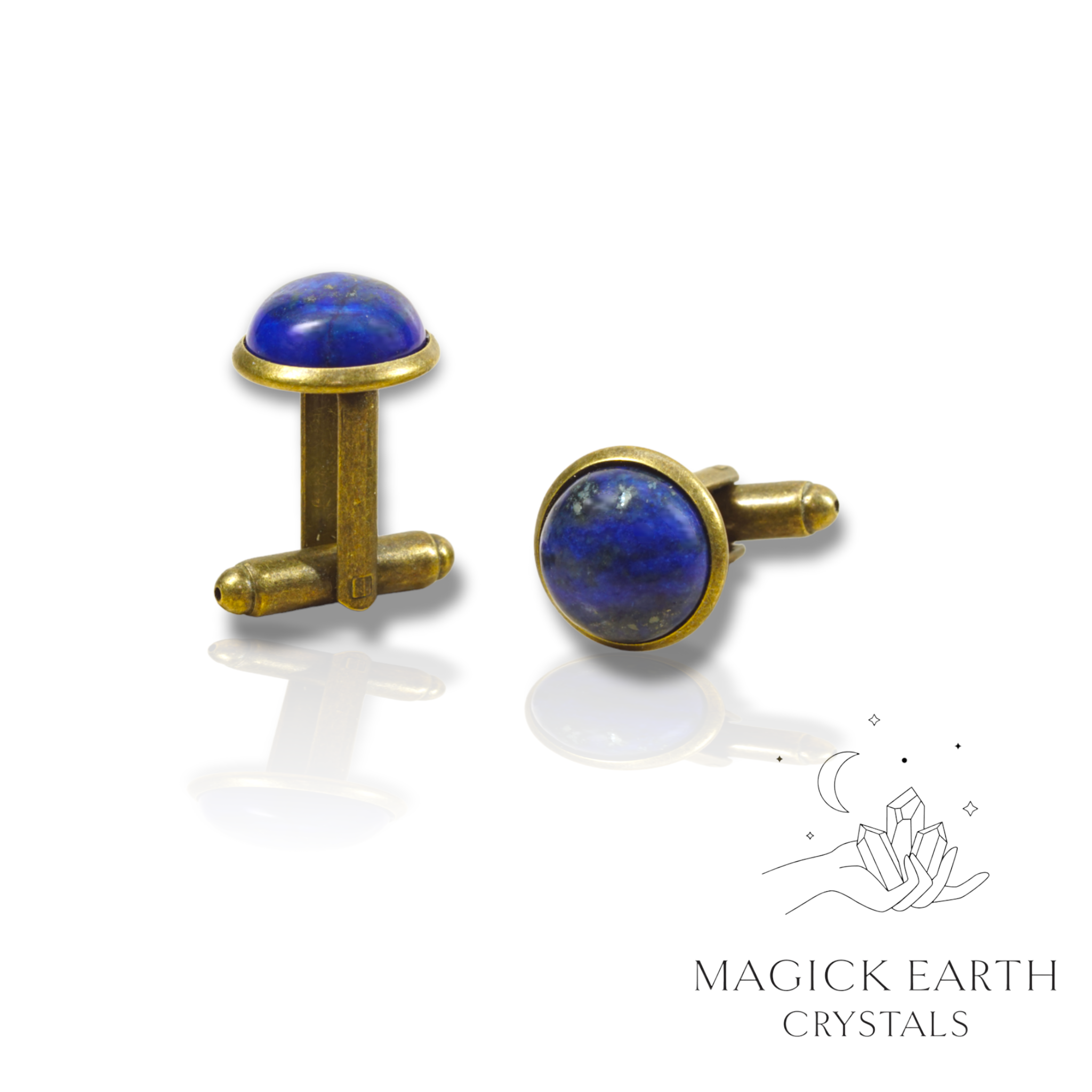 Lapis Lazuli Cufflinks For Clear-Sight & Wisdom