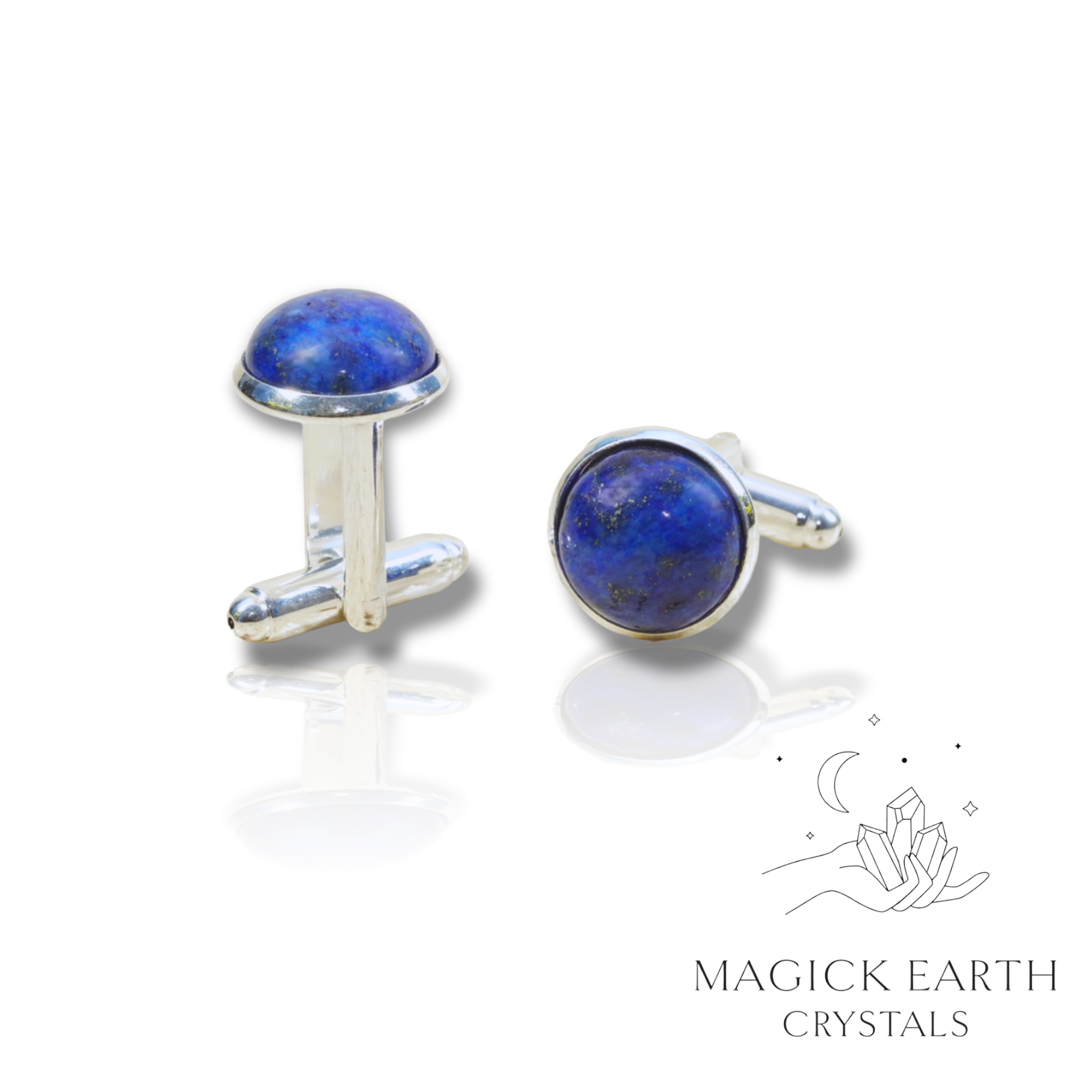 Lapis Lazuli Cufflinks For Clear-Sight & Wisdom