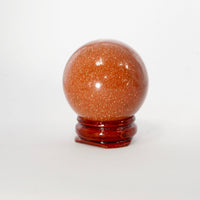 Goldstone Sphere 40mm For Ambition & Action