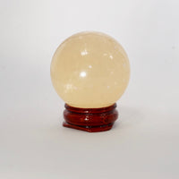 Clarity & Expansion Honey Calcite Sphere Lighter Shade