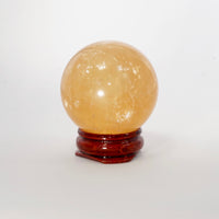 Clarity & Expansion Honey Calcite Sphere Darker Shade