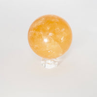 Clarity & Expansion Honey Calcite Sphere Darker  Shade