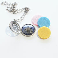 Sodalite Tree Of Life Diffuser Pendant For Calm Expression