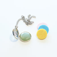 Aventurine Diffuser Pendant For Luck & Opportunity
