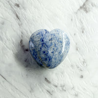 Blue Aventurine Heart 30mm For Luck & Opportunity