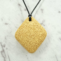 Mustard Lava Diamond Pendants For Emotional Calm & Balance