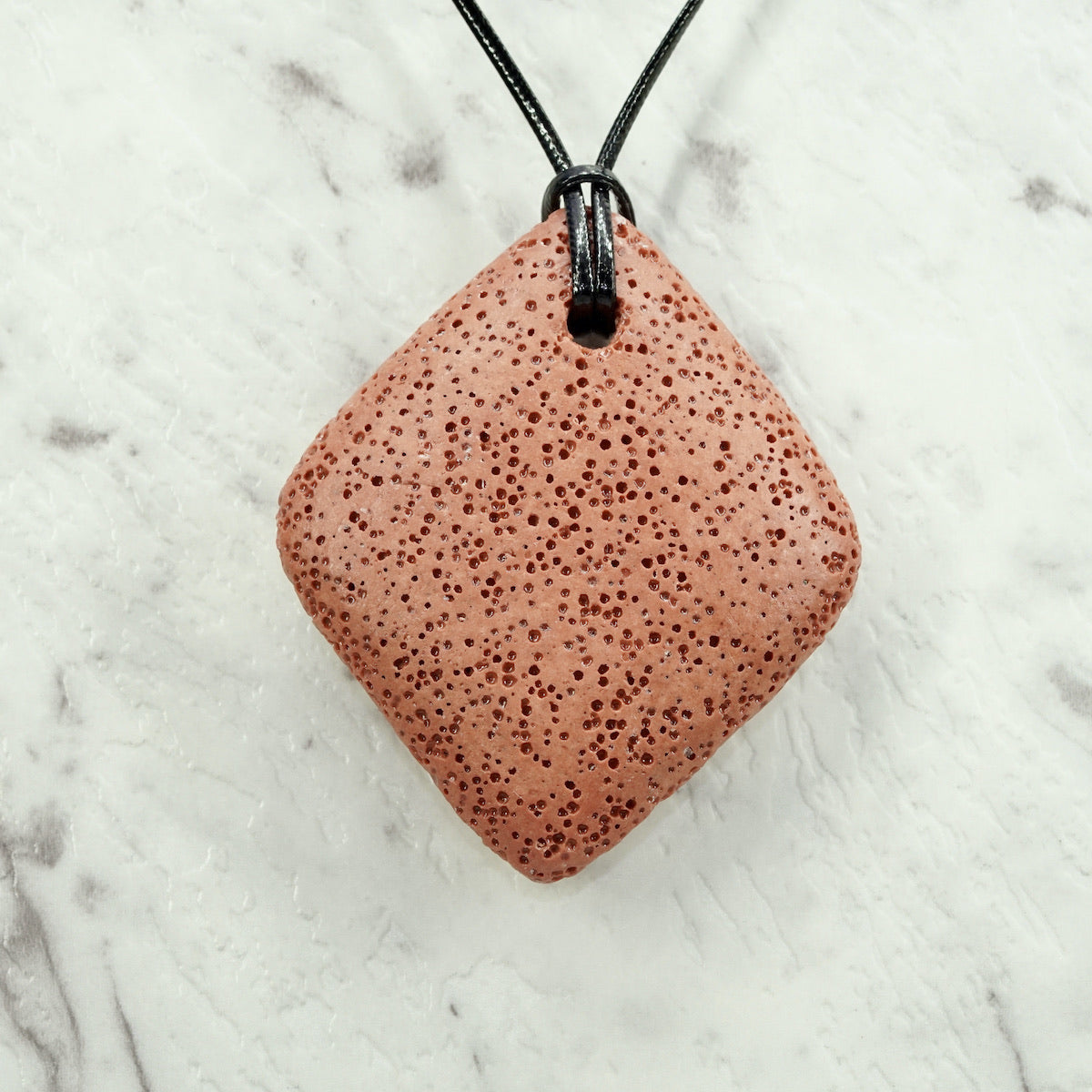 Firebrick Lava Diamond Pendants For Emotional Calm & Balance