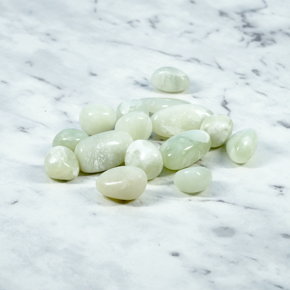 New Jade Tumbled Stones For Gentle Restoration