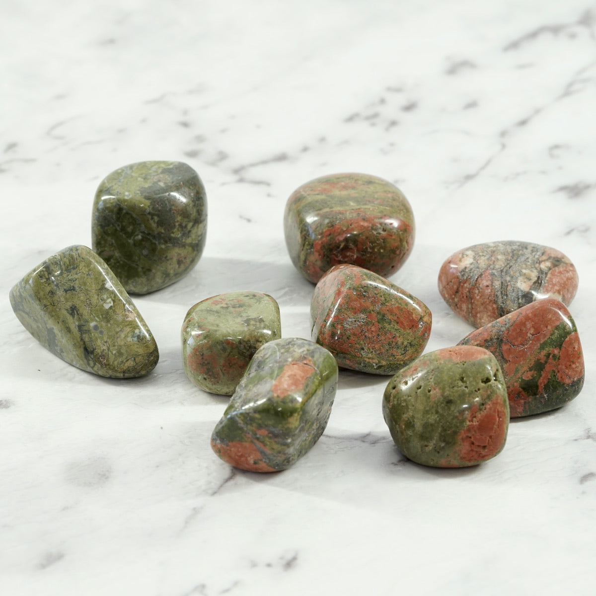 Unakite  Tumbled Stones For Heartfelt Grace