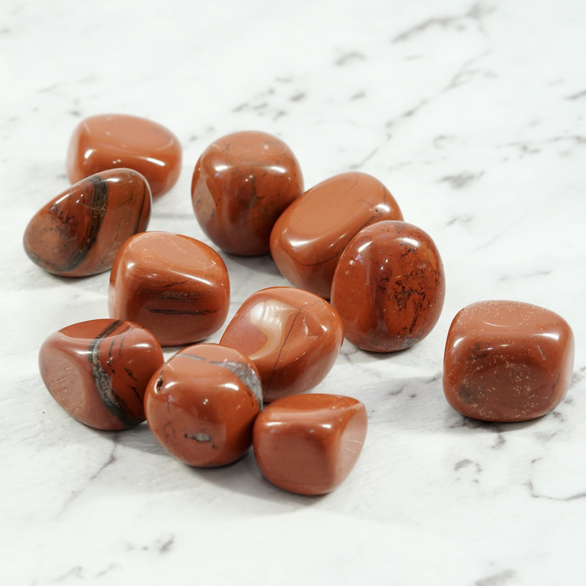Red Jasper Crystal Tumbled Stone For Grounded Power