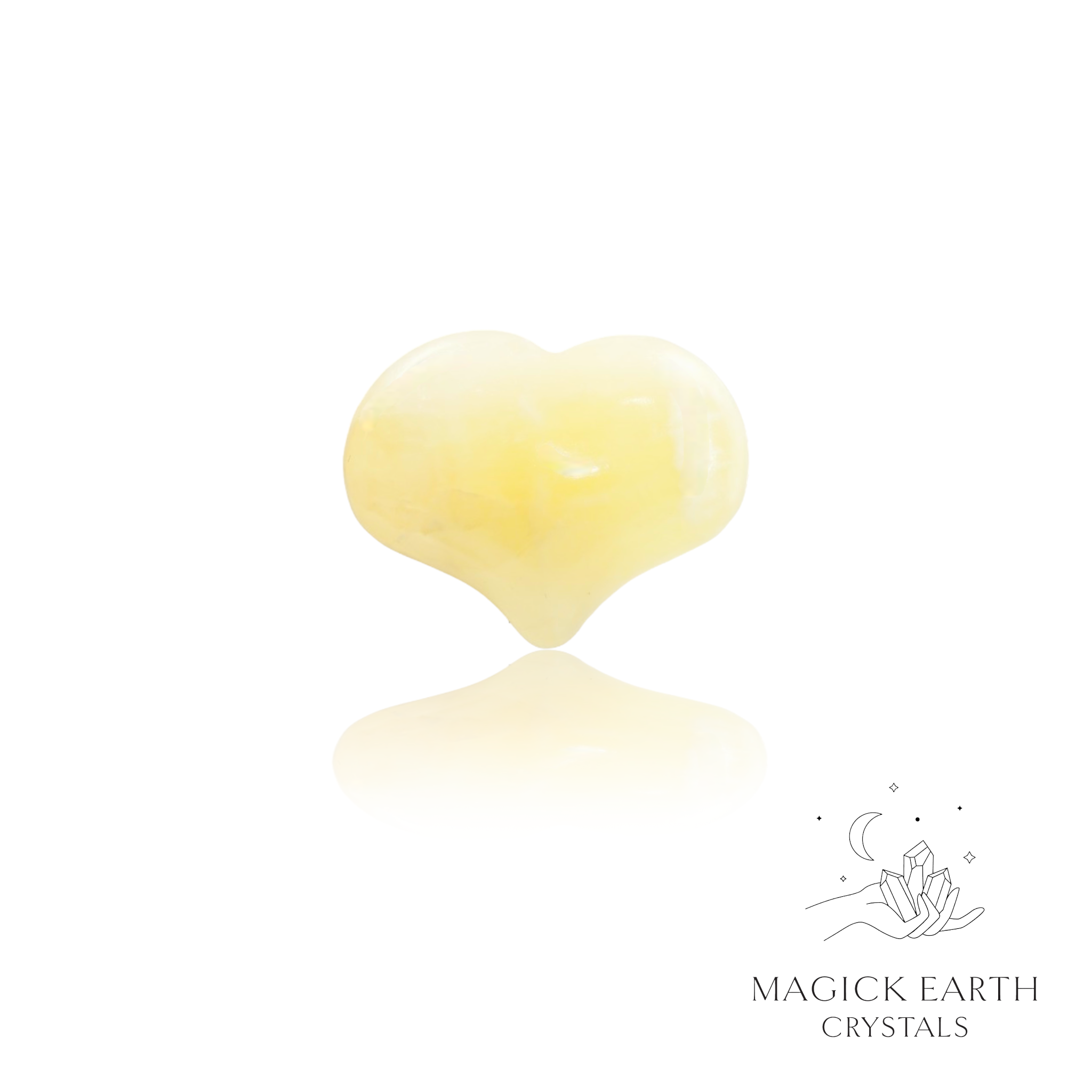 Yellow Jade Funky  Heart Small For Emotional Intelligence