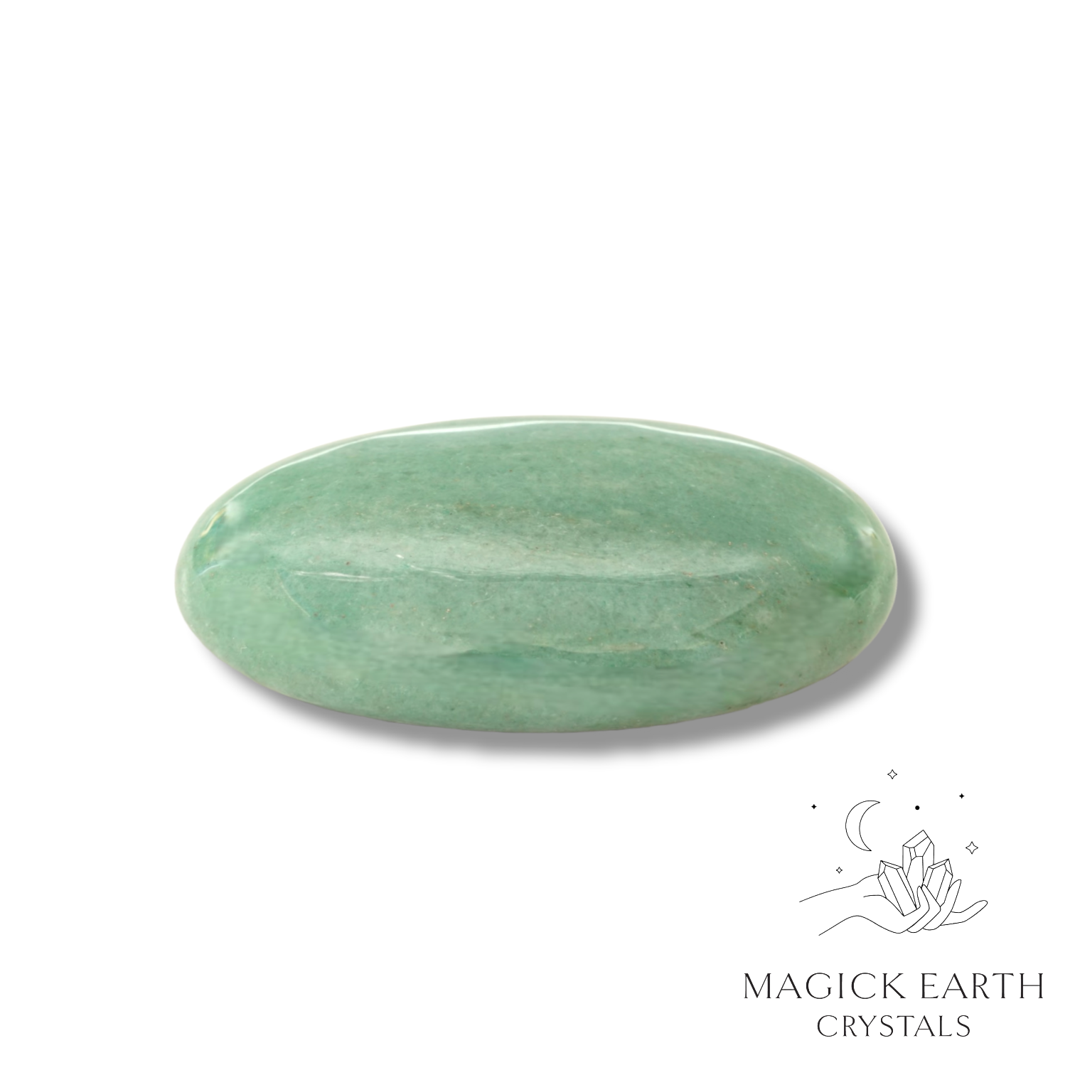 Aventurine Palm Stone For Luck & Opportunity
