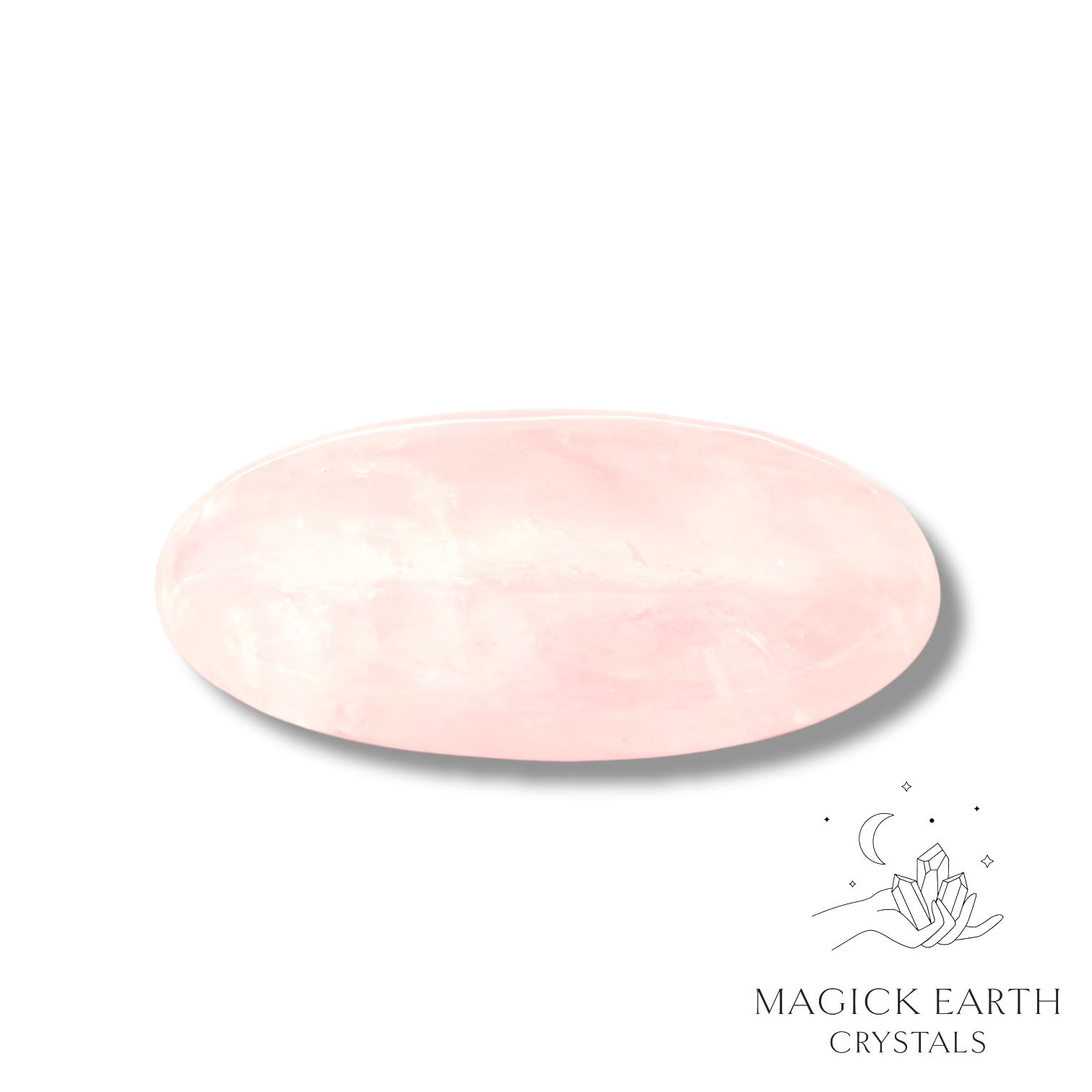 Rose Quartz Palm Stone Large For Amplified Love