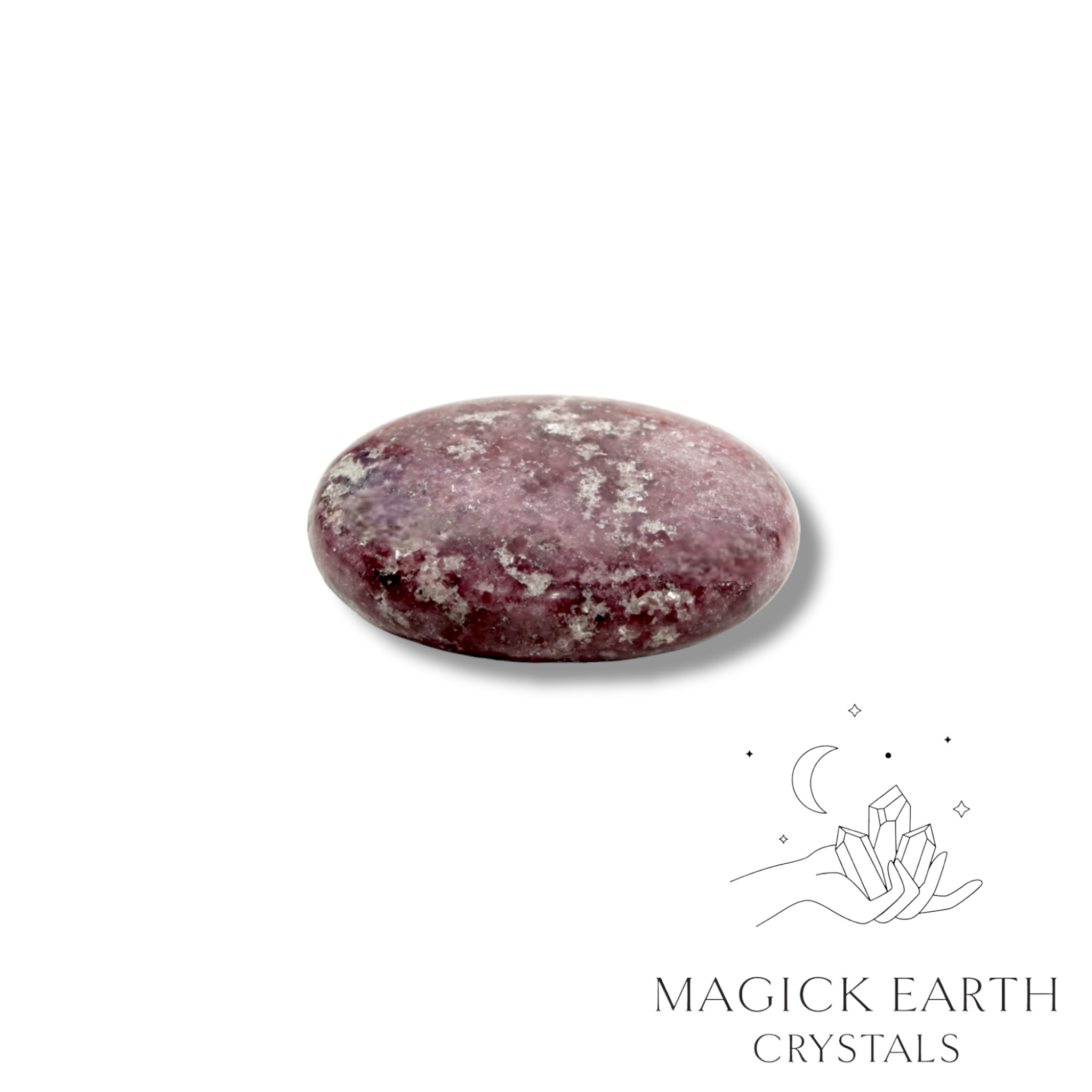 Lepidolite Palm Stones For Emotional Reset
