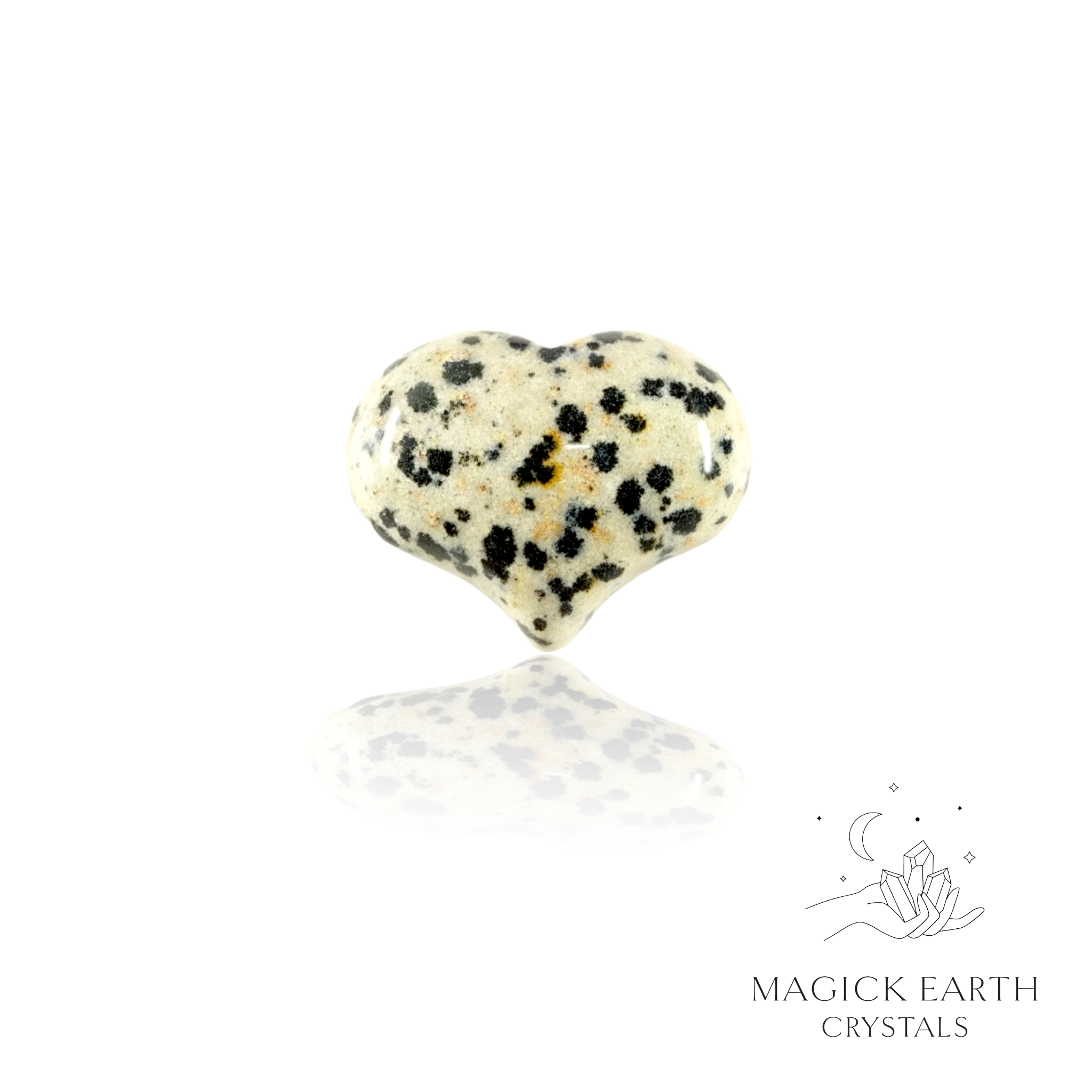 Dalmatian Jasper Funky Heart For Playful Protection