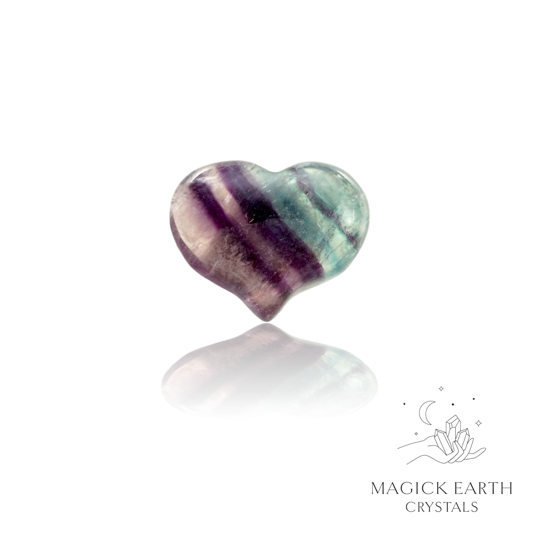 Fluorite Funky  Heart For Focus & Discernment