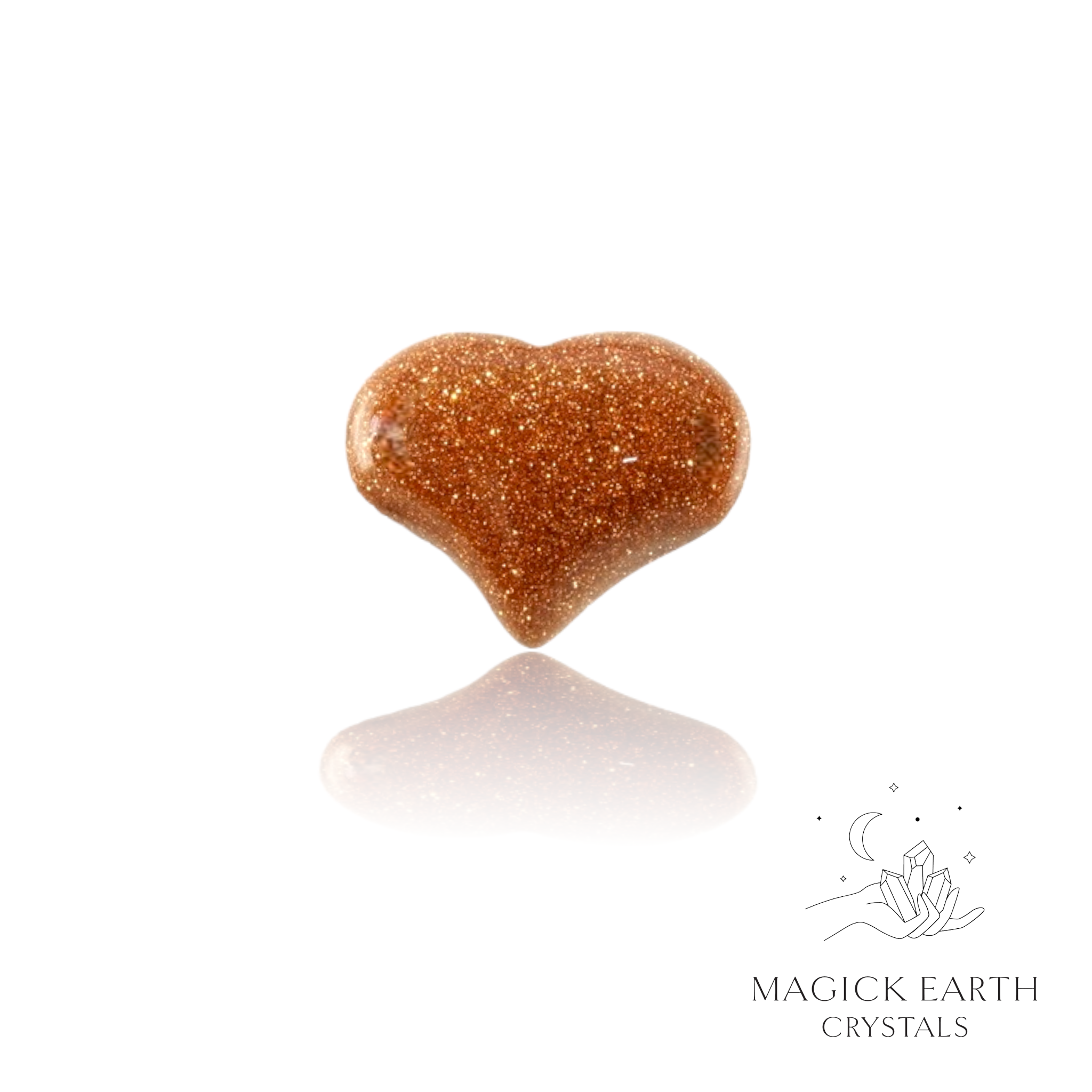 Goldstone Funky Heart Small For Ambition & Action