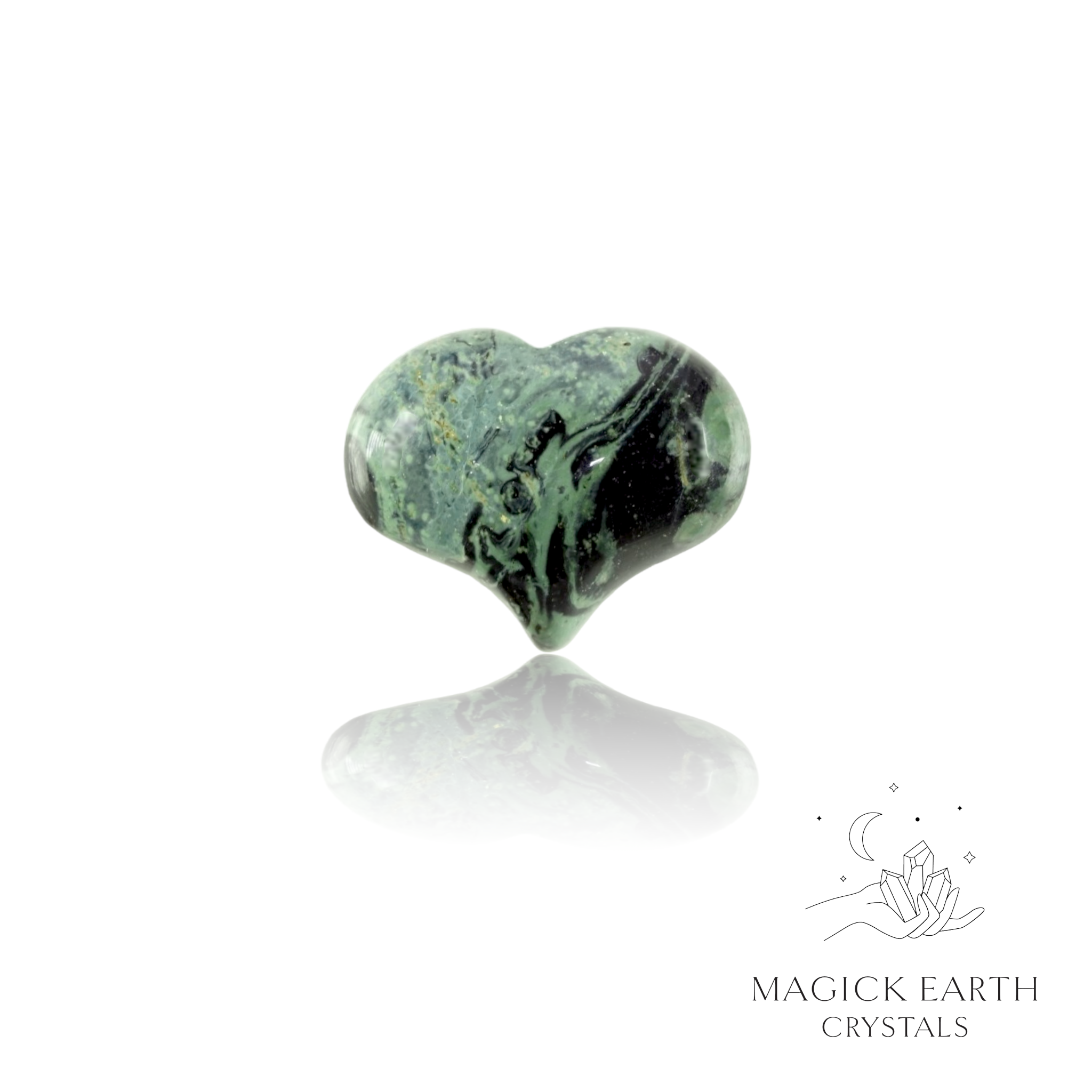 Kambaba Jasper Funky Heart Small For Ancient Grounding
