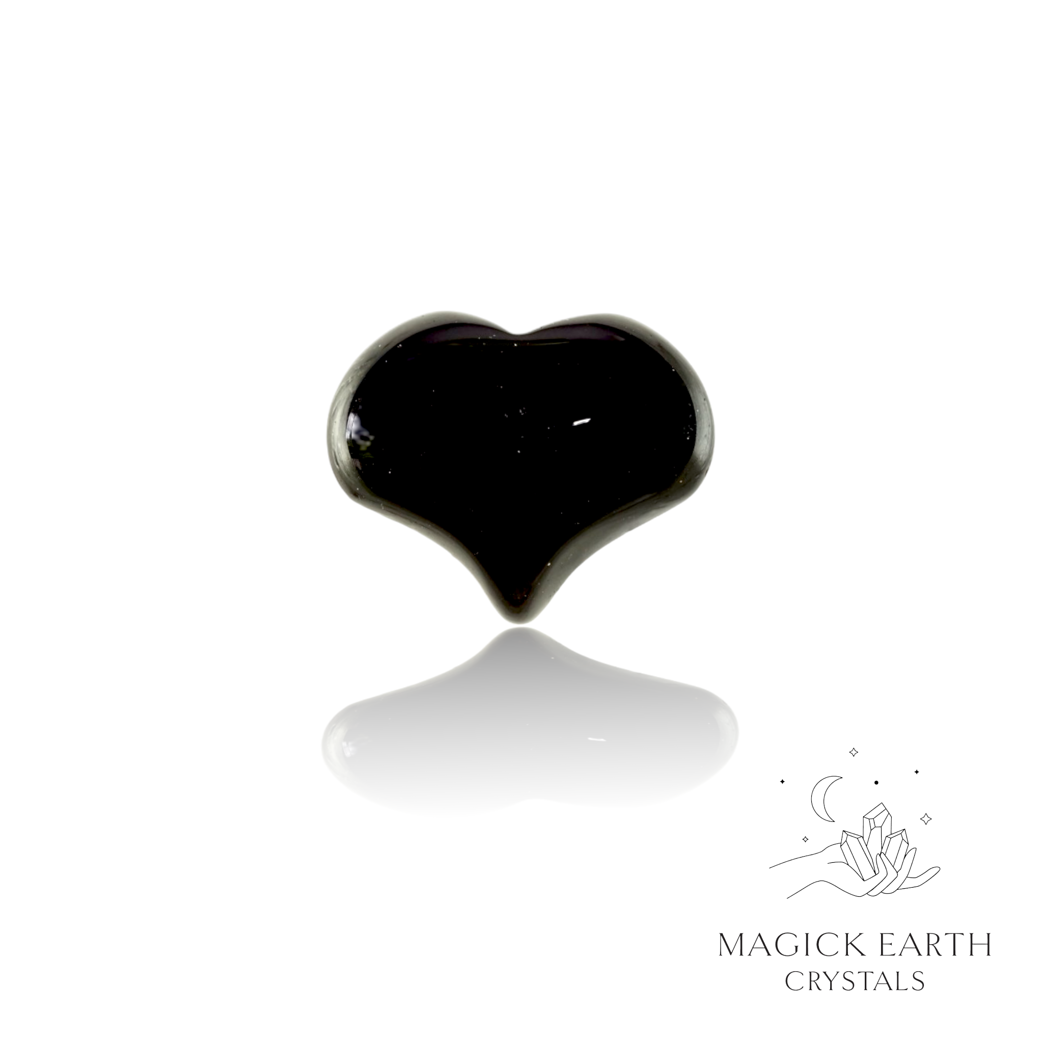 Onyx Funky Heart Small For Intuitive Resilience