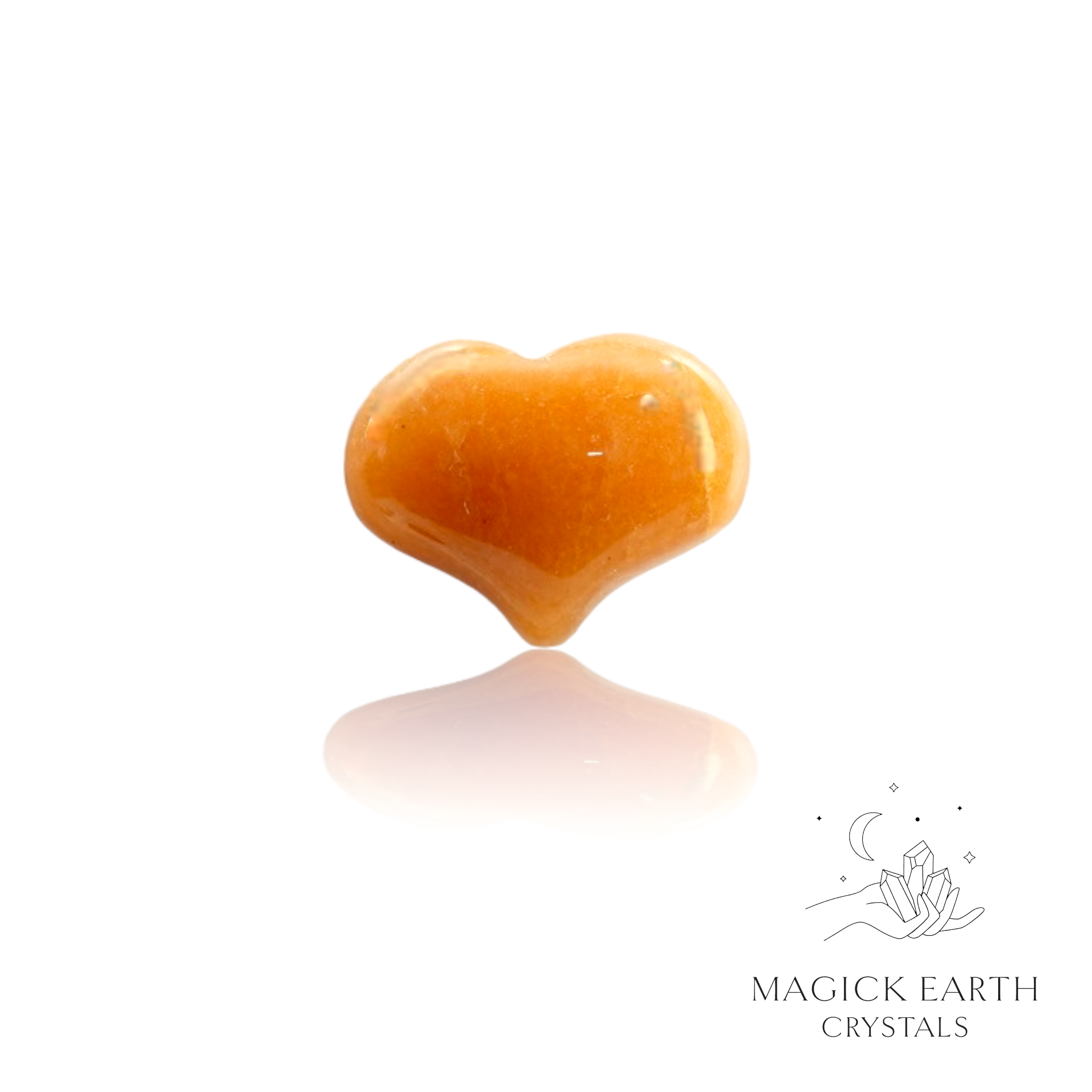 Red Aventurine Funky Heart 20mm For Luck & Opportunity