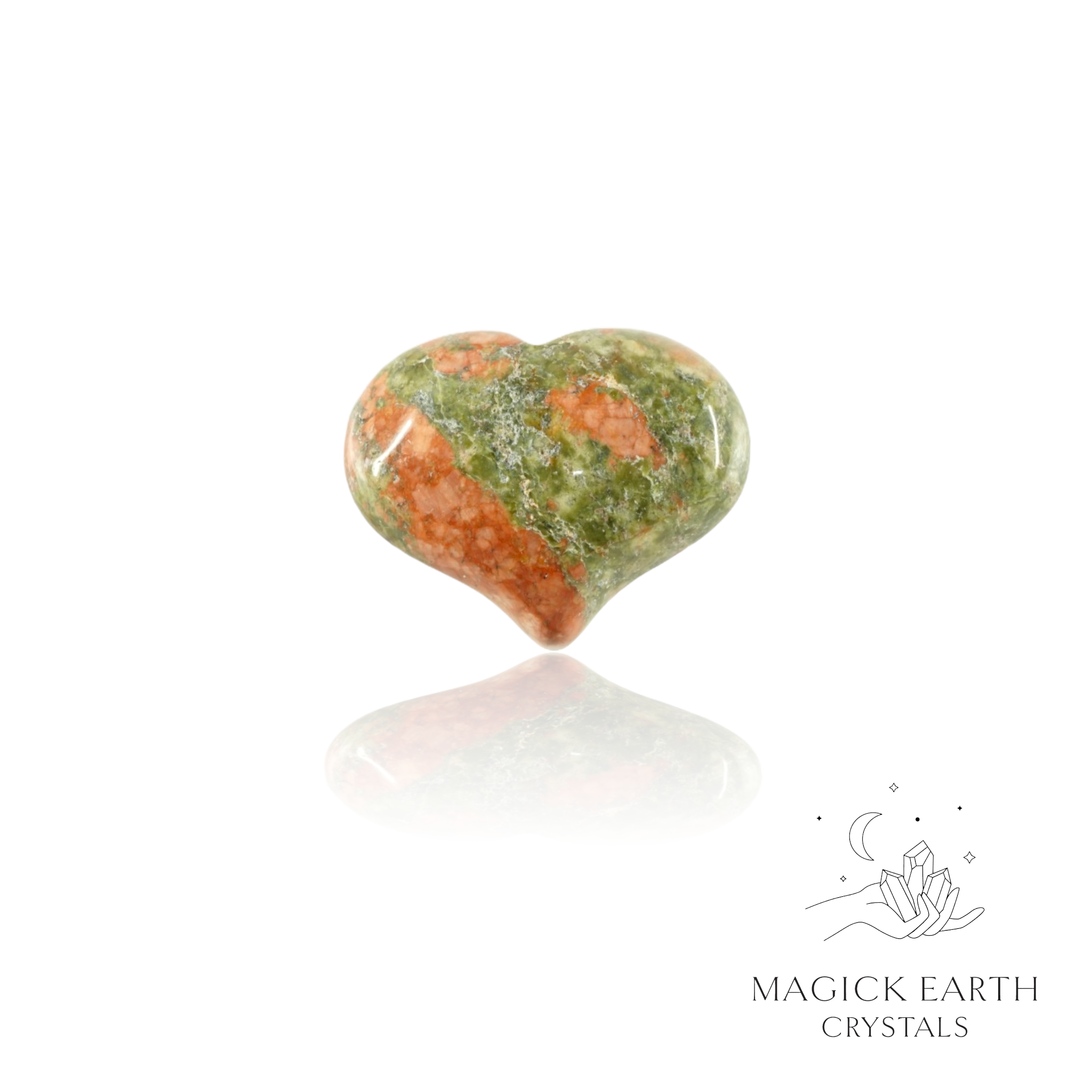 Unakite  Funky  Heart Small For Heartfelt Grace