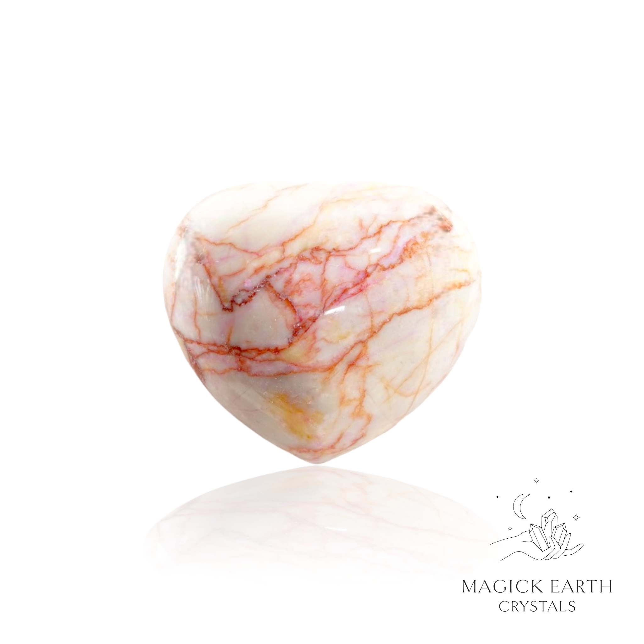 Agate (dyed)  Heart For Grounding & Resilience