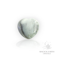 Amazonite Crystal Heart 30mm For Boundaries & Emotional Balance