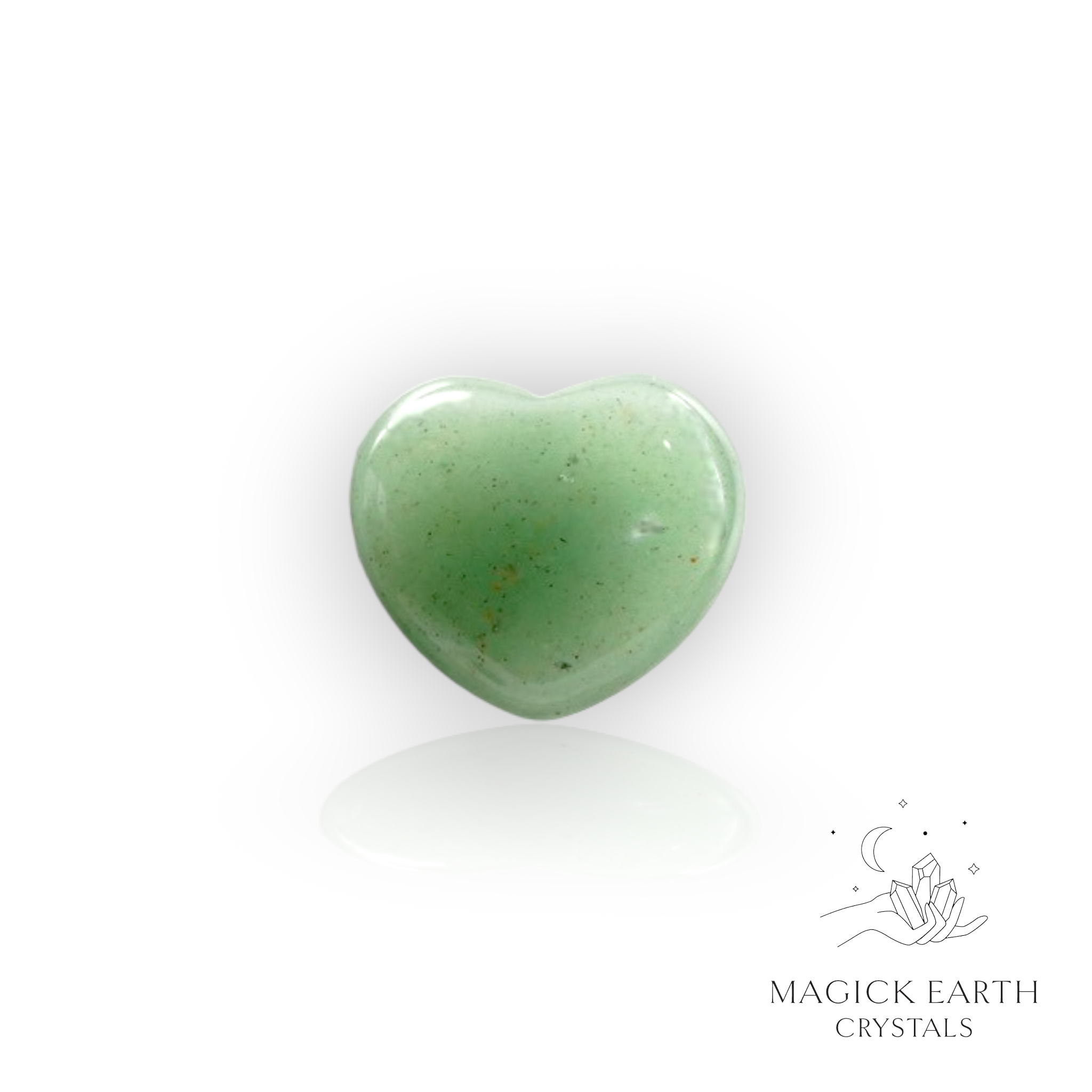 Aventurine  Heart 23mm For Luck & Opportunity