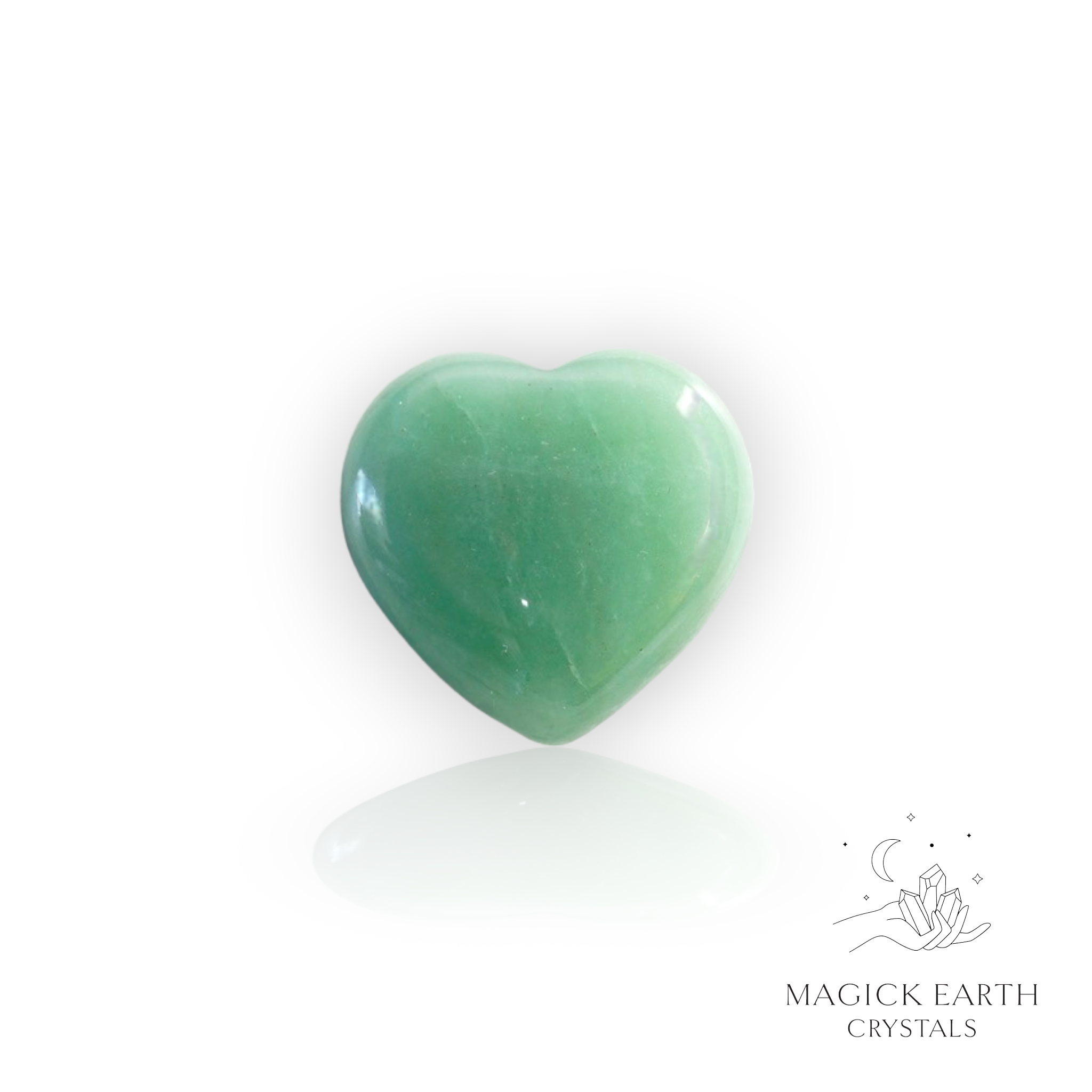 Aventurine  Heart 30mm For Luck & Opportunity