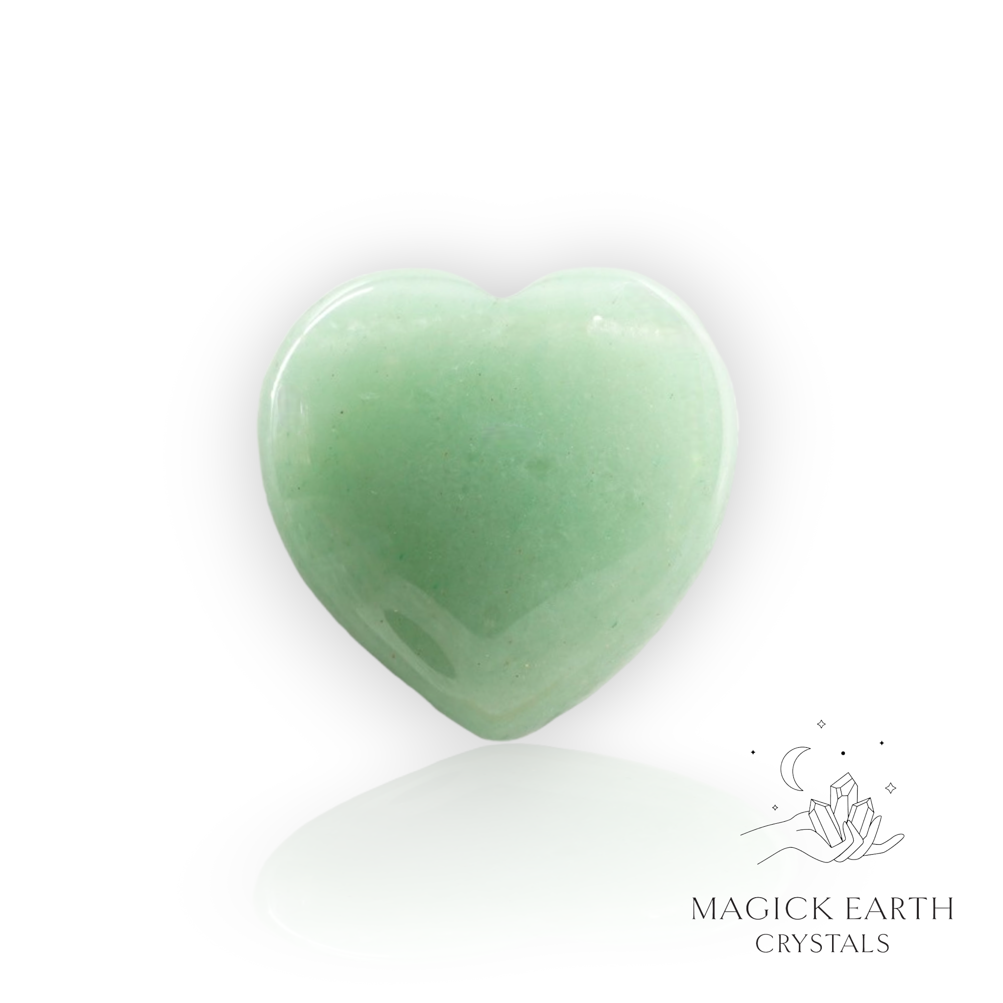 Aventurine Heart 40mm For Luck & Opportunity