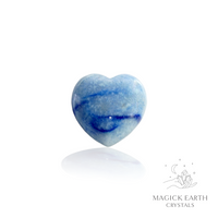 Blue Aventurine Heart 30mm For Luck & Opportunity