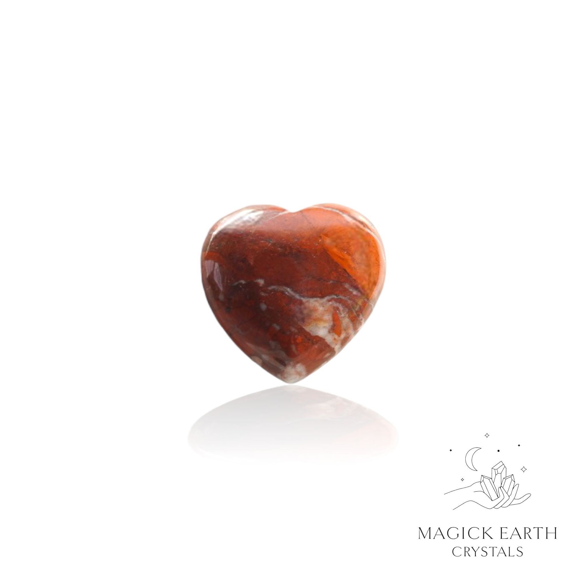 Strength & Stability - Brecciated Jasper Crystal Gemstone Heart 25mm