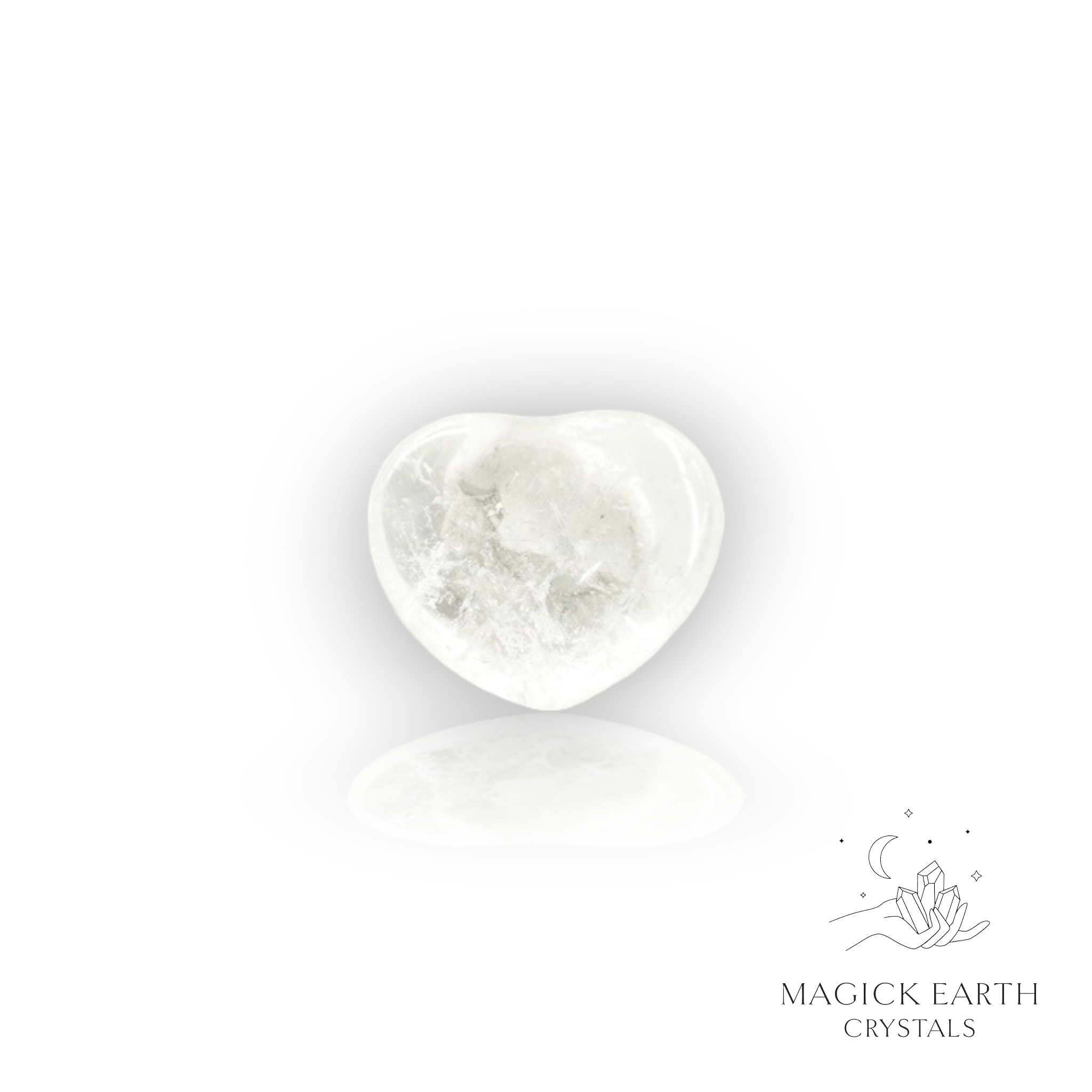 Clear Quartz  Heart 23mm For Amplified Insight