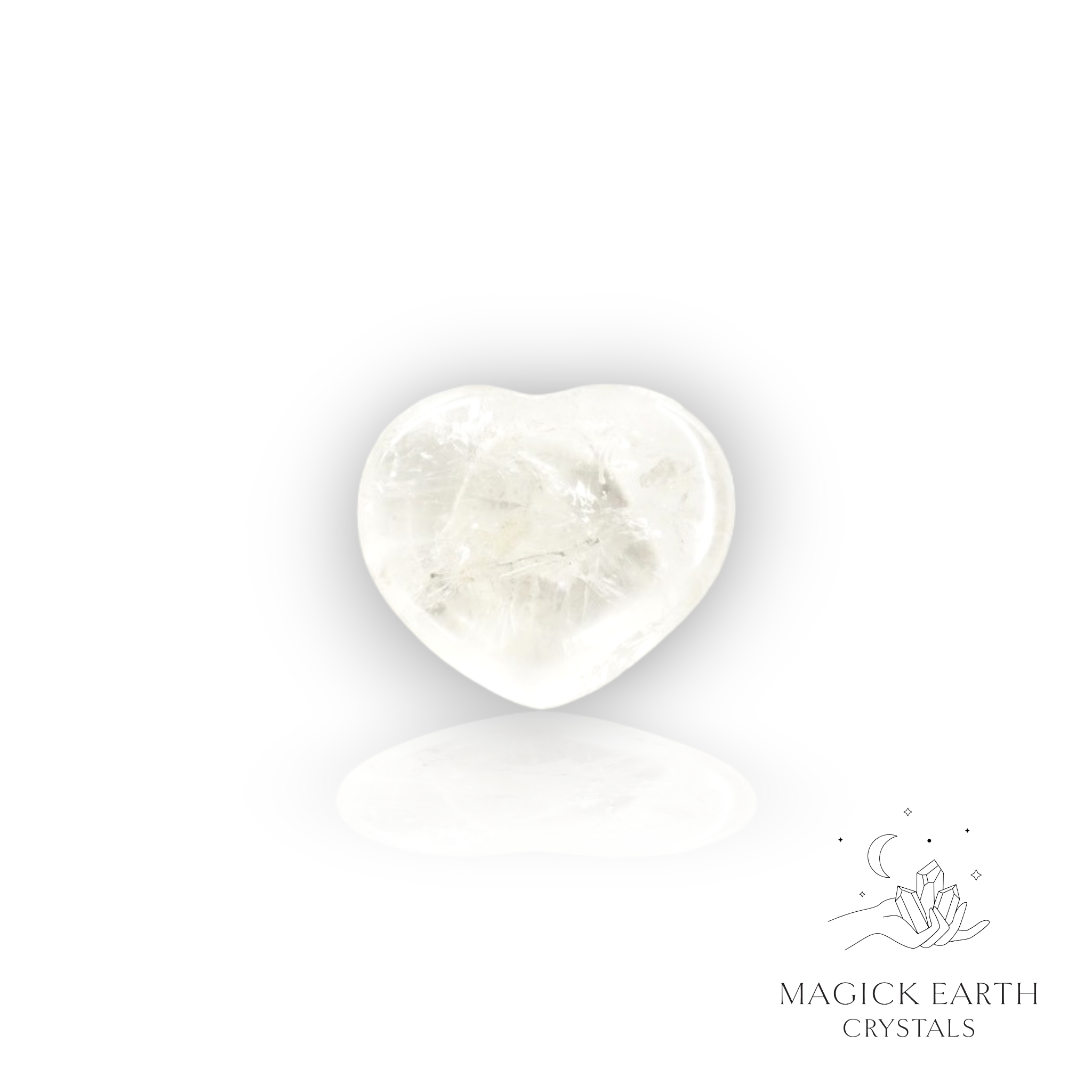 Clear Quartz Heart 30mm For Amplified Insight