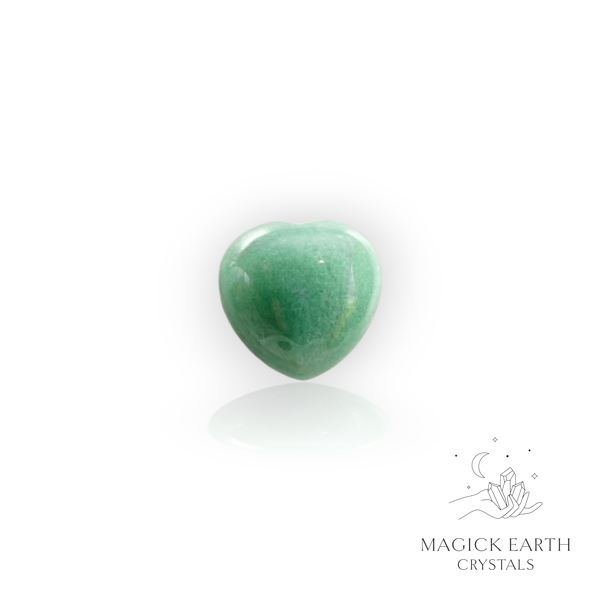Aventurine Tiny Heart 20mm For Luck & Opportunity