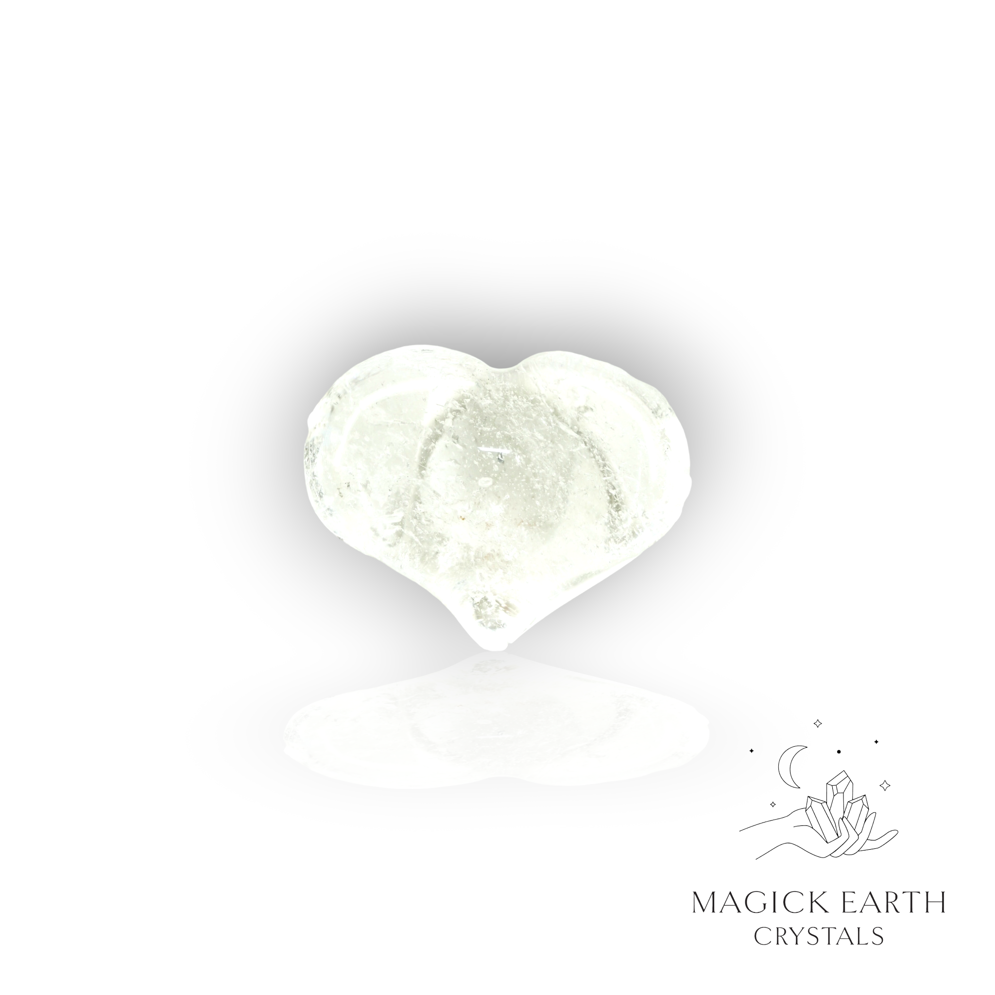 Clear Quartz Funky Heart For Amplified Insight