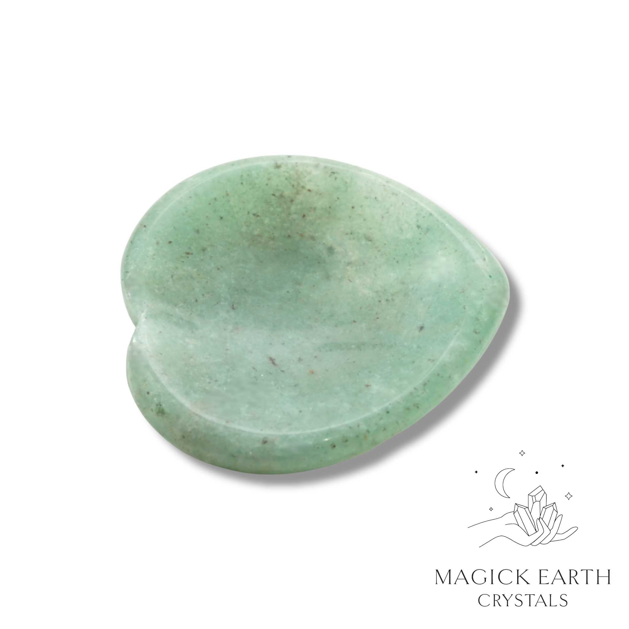 Aventurine Heart Shaped Thumb Stone For Luck & Opportunity