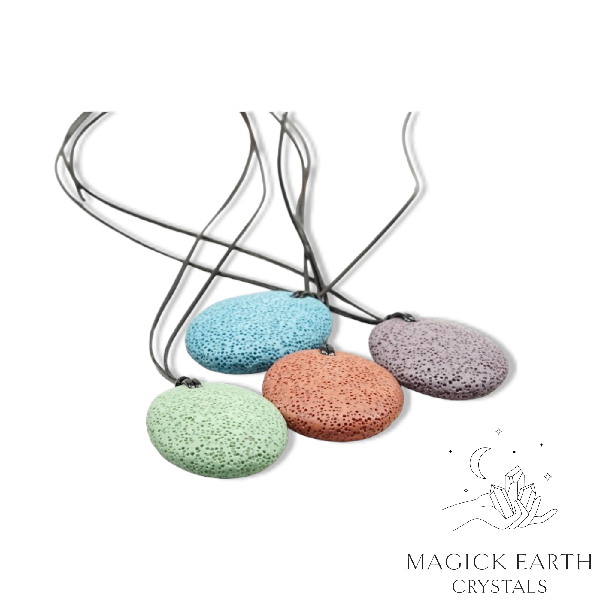 Lava Oval Pendants  For Emotional Calm & Balance