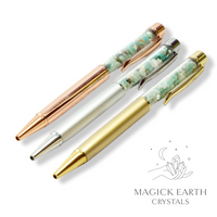 Amazonite Crystal Chip Pens For Boundaries & Emotional Balance