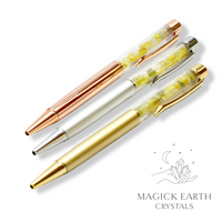 Jade Crystal  Chip Pens  For Abundant Harmony