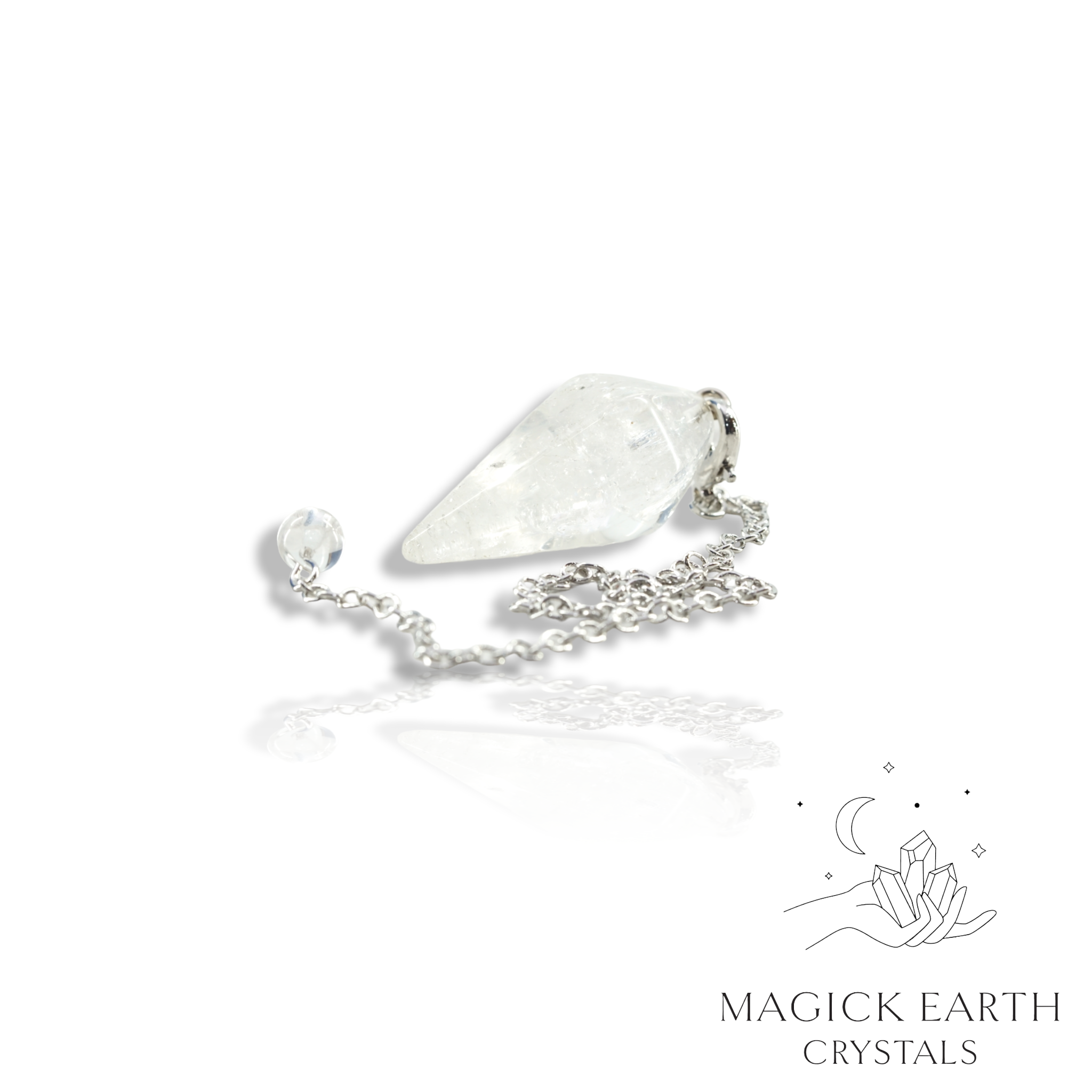 Clear Quartz Cone  Pendulum For Amplified Insight