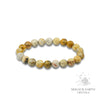 Crazy Agate Crystal Bracelets With 8mm Round Beads Stretch  For Joyful Stability