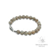 Labradorite Crystal Bracelets with 8mm Round Beads and Platinum Clasp  For Magickal Protection