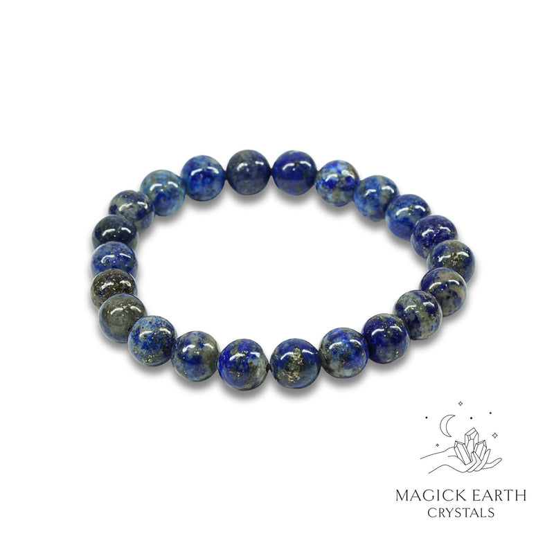Inner Vision – Lapis Lazuli Crystal Bracelet (8mm Round Beads)
