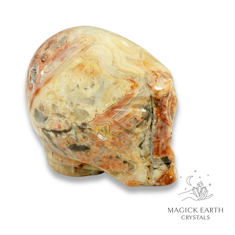 Crazy Agate Crystal Gemstone Alien Facing Right