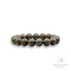 Bronzite Crystal Gemstone Bracelet with Frosted Matte 12mm Beads Medium