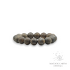 Bronzite Crystal Gemstone Bracelet with Frosted Matte 12mm Beads Small