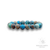 Chrysocolla Crystal Gemstone Bracelet with Frosted / Matte finish and 12mm Round Beads Large