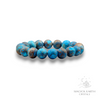 Chrysocolla Crystal Gemstone Bracelet with Frosted / Matte finish and 12mm Round Beads Small