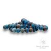 Chrysocolla Crystal Gemstone Bracelet with Frosted / Matte finish and 12mm Round Beads